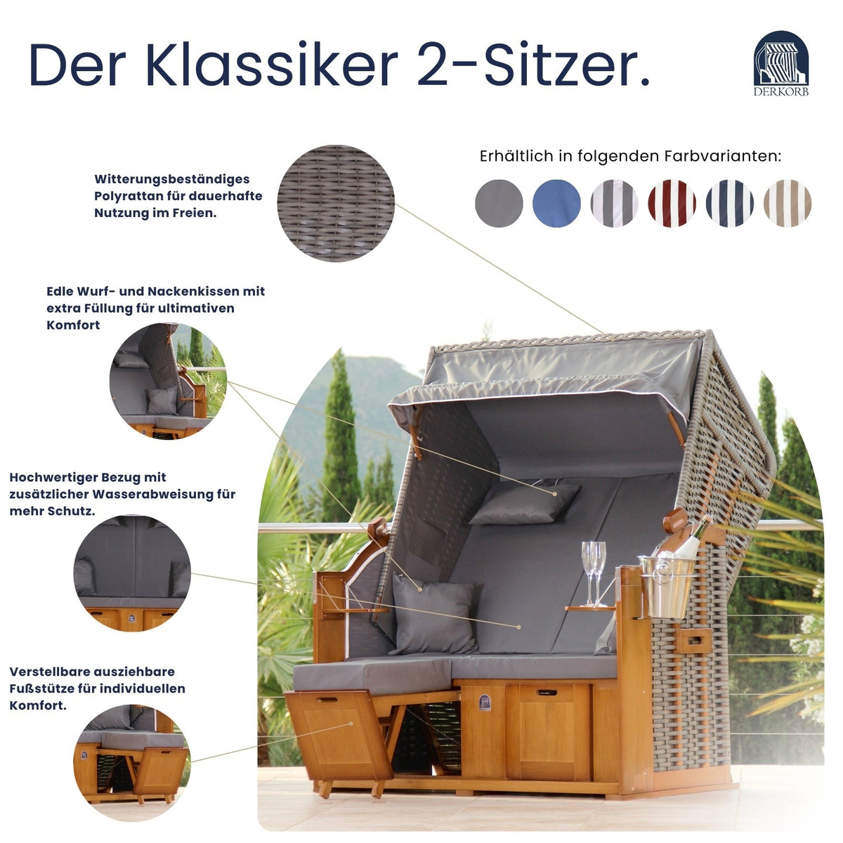 Der Klassiker 2-Sitzer
