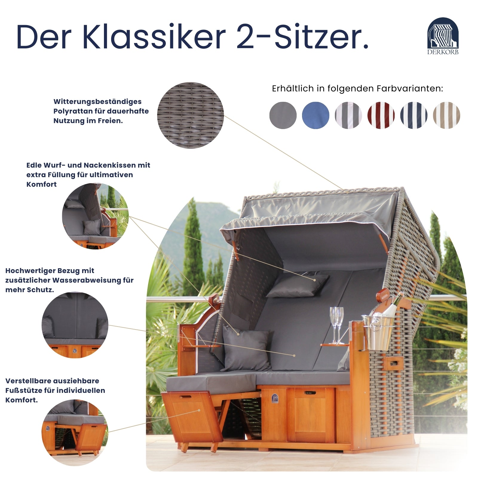 Der Klassiker 2-Sitzer