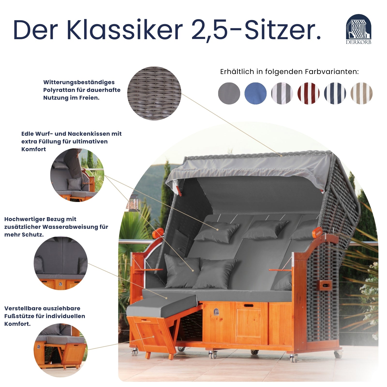 Der Klassiker 2,5-Sitzer