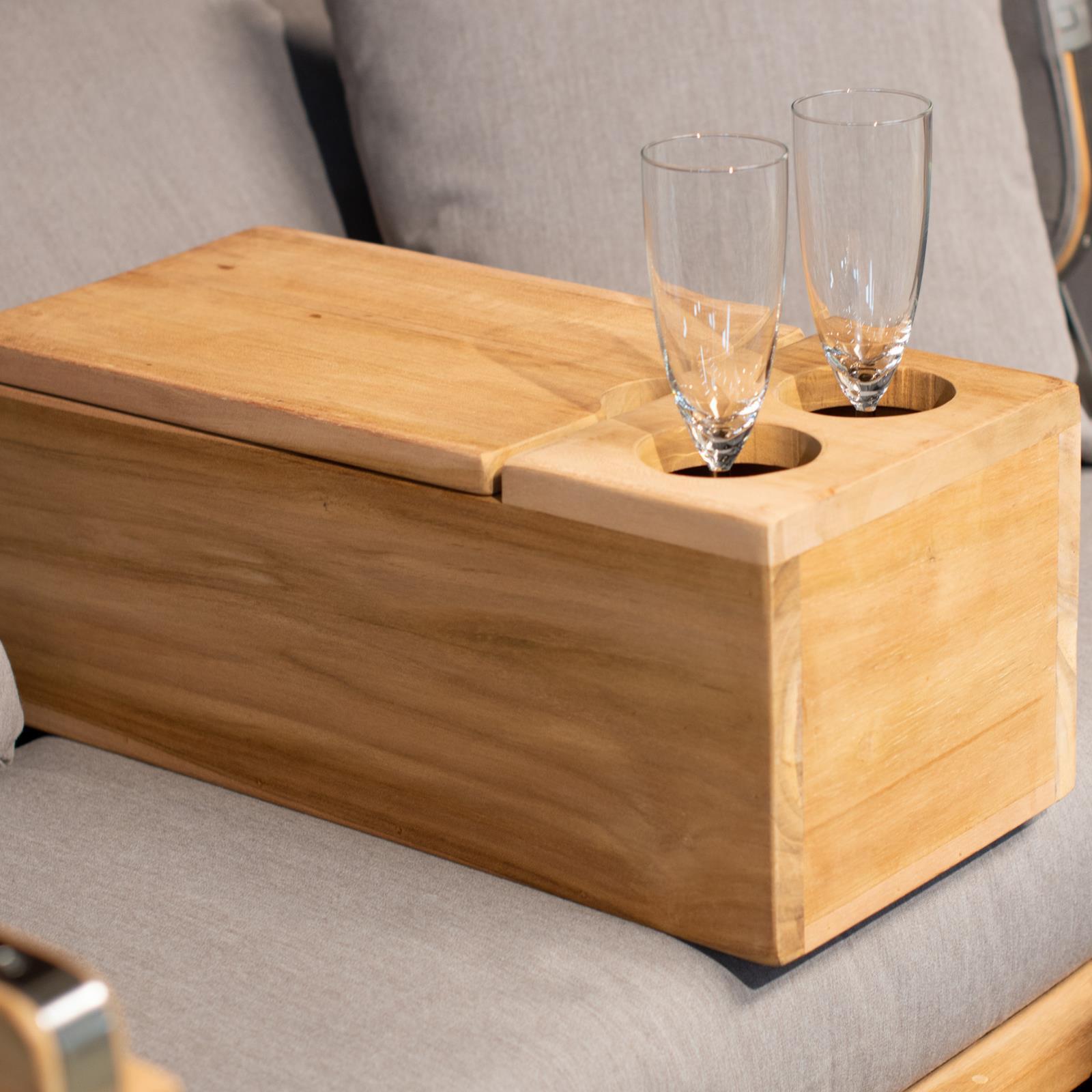 Strandkorb Mittelarmlehne | Teak