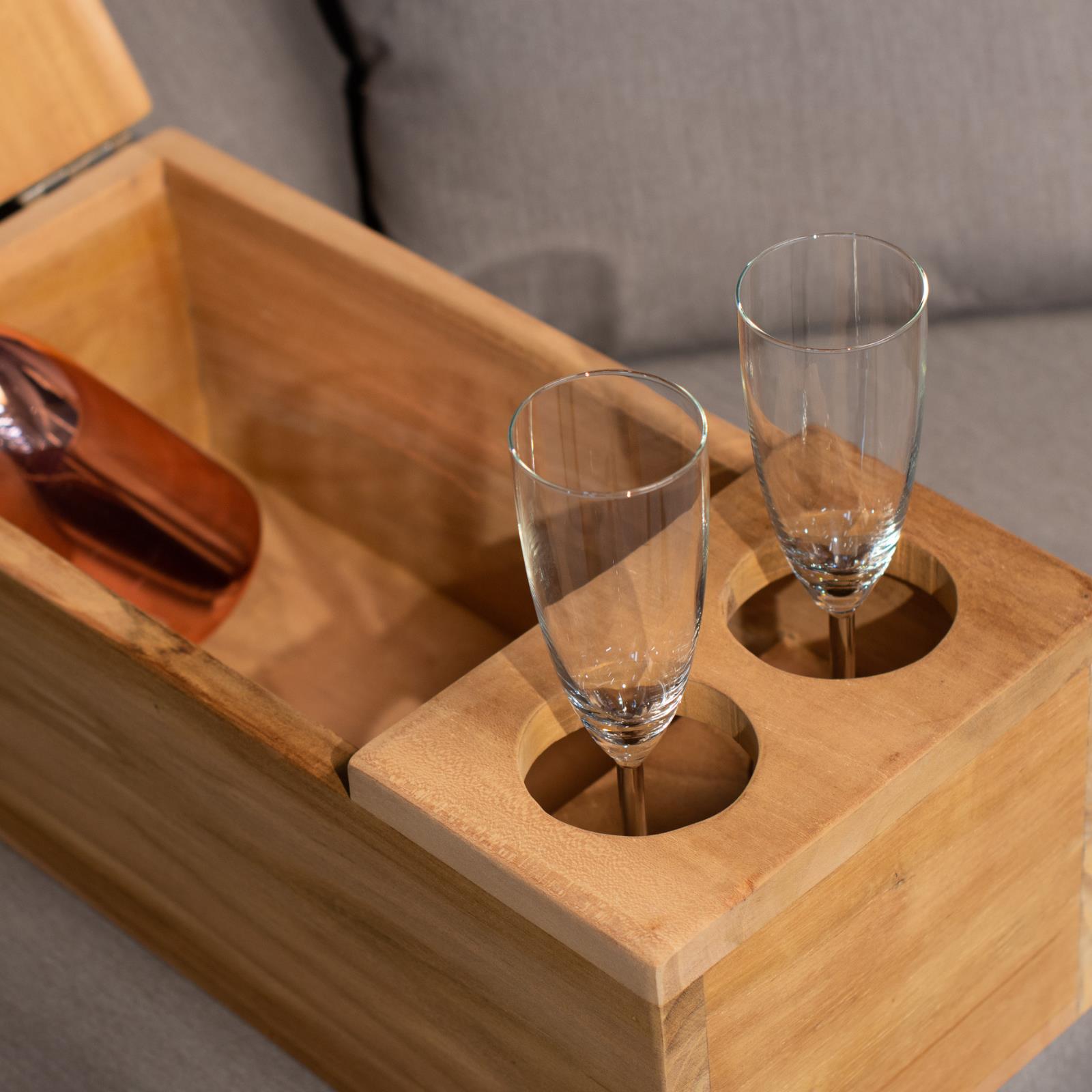 Strandkorb Mittelarmlehne | Teak