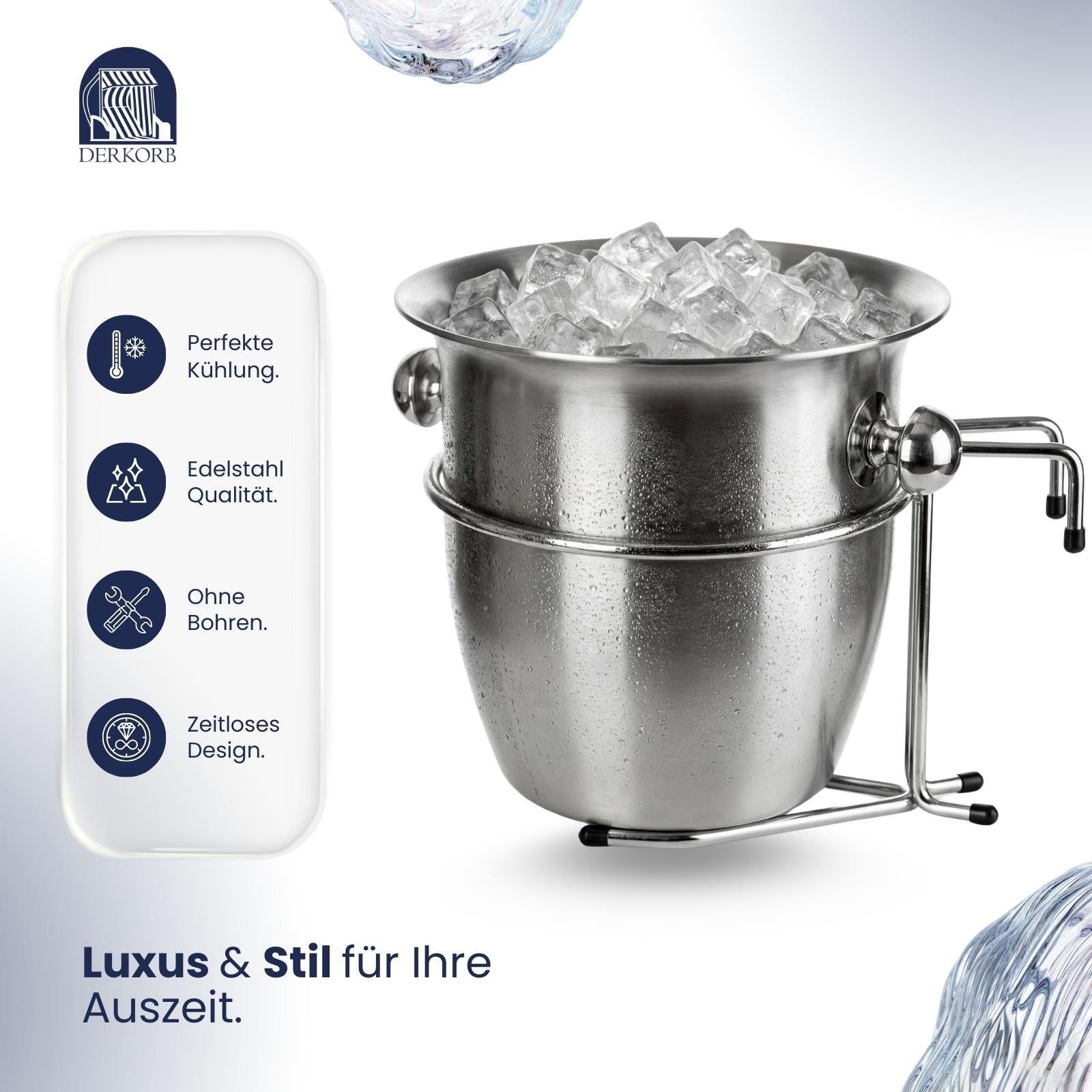 Strandkorb Sektkühler