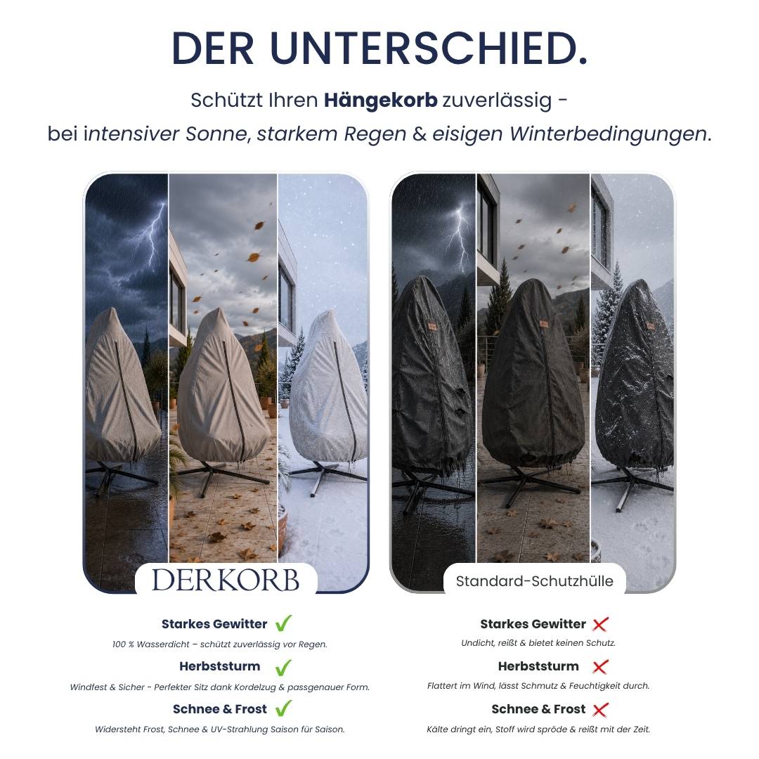 Hängekorb Abdeckhaube