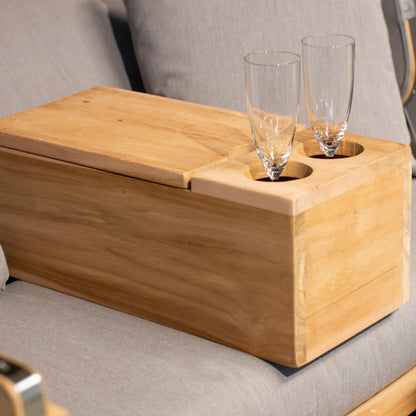 Strandkorb Premium Mittelarmlehne | Teak