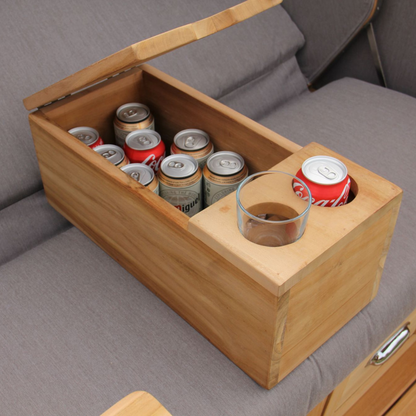 Strandkorb Premium Mittelarmlehne | Teak