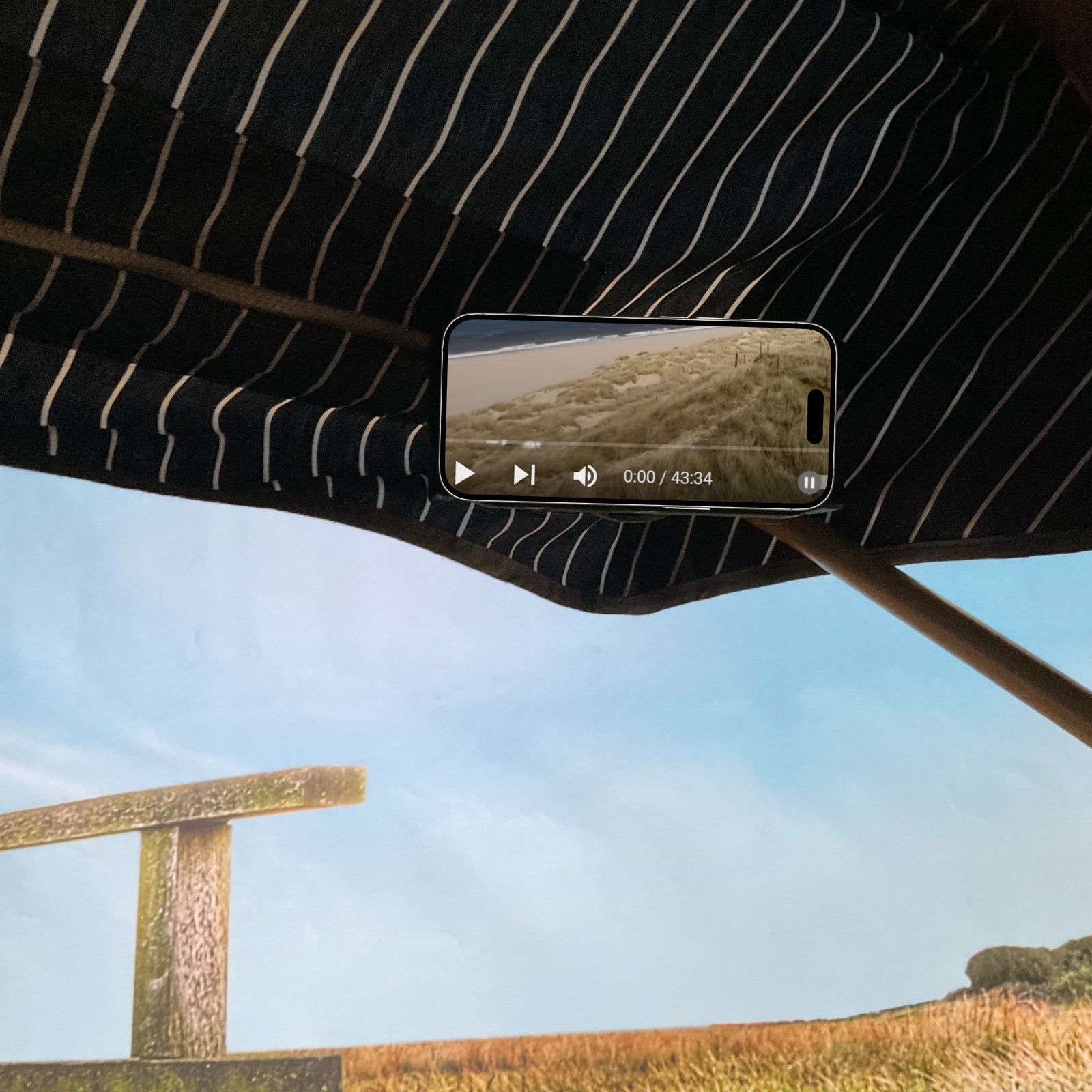 Strandkorb Tablethalterung